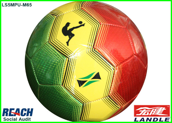 Ballen van het douane de Kleurrijke Voetbal/Bal van de het Leervoetbal van Pu de Synthetische