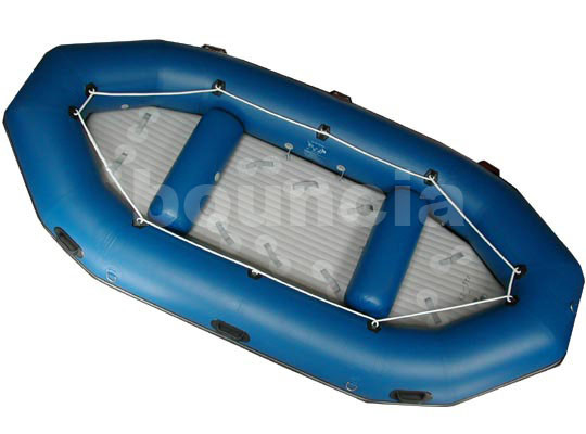 De blauwe Boot van Rivierrafting met Opblaasbare Vloer/Vlot Opblaasbare Boot