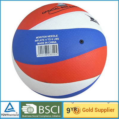 Synthetisch het leervolleyball van de douanedruk Pu 5#/officieel strandvolleyball