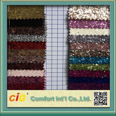 De decoratie schittert Synthetische het Leerstof van pvc/Glanzende Leerstof