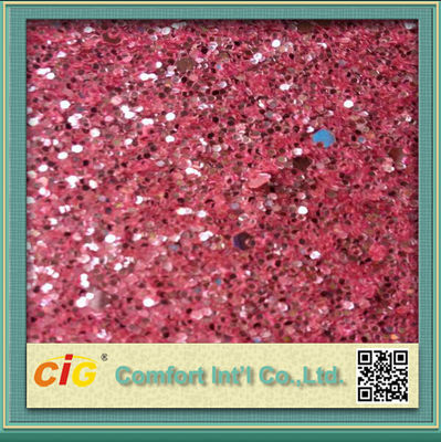 De decoratie schittert Synthetische het Leerstof van pvc/Glanzende Leerstof