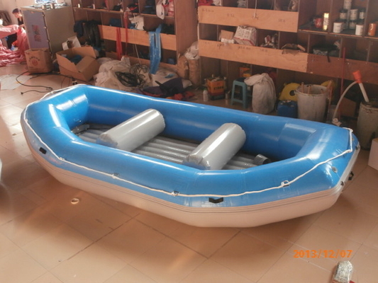 De blauwe Boot van Rivierrafting met Opblaasbare Vloer/Vlot Opblaasbare Boot