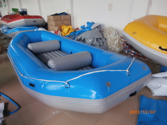 De blauwe Boot van Rivierrafting met Opblaasbare Vloer/Vlot Opblaasbare Boot