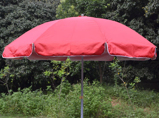 420D van het het Staalkader van Oxford Roze van de het Strandparaplu het Wind met Waterbasis
