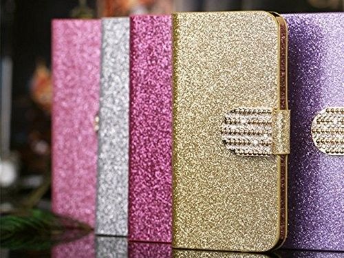 van het de tik Kunstleder van de meisjes mooie Diamant iphone 6 dekkingsportefeuille met houdersgeval