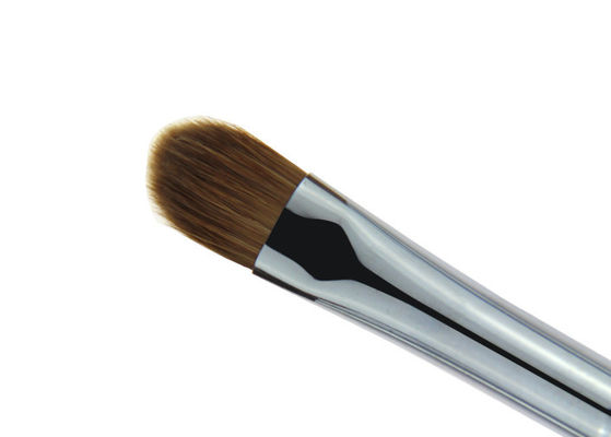 Kleine Zilveren Synthetische de Camouflagestiftborstel van de Haarmake-up/van de Poederstichting Borstel