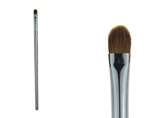 Kleine Zilveren Synthetische de Camouflagestiftborstel van de Haarmake-up/van de Poederstichting Borstel