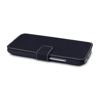 Het zwarte Slanke Pu-Geval van de de Celtelefoon van de Leerportefeuille HTC met Kaarthouder voor HTC Één Mini 2