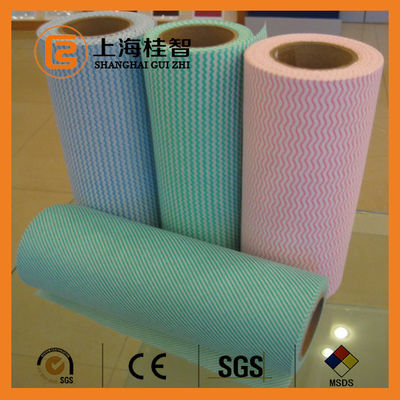 100% VIS veegt Apertured Rayon Niet-geweven Spunlace met Goed Waterabsorberingsvermogen af